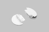 end cap GROOVE10 with hole white [20pcs]