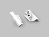 end cap DIAGONAL14 with hole white [20pcs]