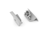 end cap DIAGONAL14 with hole silver [20pcs]