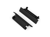 end cap FLAT8 with hole black [20pcs]