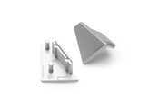 (EOL) end cap CORNER10 silver [20pcs]