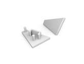 end cap CORNER10 gen2 silver [20pcs]