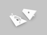 end cap CORNER14 gen2 with hole end cap white [20pcs]