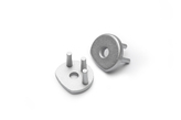 end cap PEN8 with hole silver [20pcs]