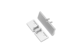 end cap BACK10 with hole silver [20pcs]