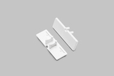 end cap BACK10 with hole white [20pcs]