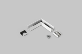 connector SMART10 90deg white painted /plastic bag