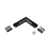 connector SLIM8 90deg black anod. /plastic bag