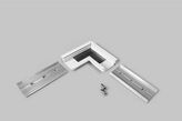 connector GROOVE14 90deg white painted /plastic bag