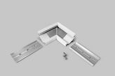 connector CORNER14 90deg white painted /plastic bag