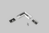 connector UNI12 90deg white painted /plastic bag