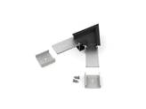 connector LINEA-IN20 60deg black anod. /plastic bag