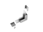 connector LINEA-IN20 90deg bent anod. /plastic bag