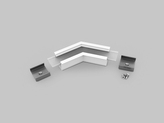 connector LINEA-IN20 135deg white painted /plastic bag
