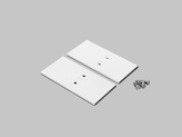 end cap VARIO30-19-E9 metal white /plastic bag [2pcs]