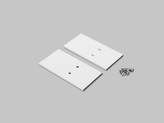 end cap VARIO30-27 metal white /plastic bag [2pcs]