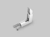 connector VARIO30-02 270deg bent white painted /plastic bag