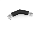 connector VARIO30-07 135deg black anod. /plastic bag