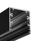 LED profile PHIL53 C10 3000 black painted RAL9005 /plastic bag