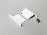 end cap PHIL recessed metal white /plastic bag [2pcs]