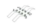 holder PHIL recessed spring inox /plastic bag [4pcs]