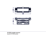 3F XTS21-3 straight connector white