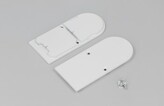 end cap COMBO30-01A-D9 metal white /plastic bag  [2pcs]