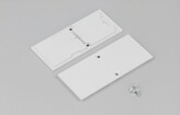 end cap COMBO30-01A-E9 metal white /plastic bag  [2pcs]