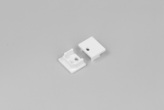end cap PLANE14 with hole white [20pcs]