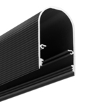 LED profile NAMI23 CD-9 4050 black anod. /plastic bag