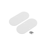 end cap NAMI23-D9 metal white painted [2pcs]