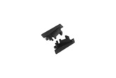 end cap DIAGONAL10 with hole black [20pcs]