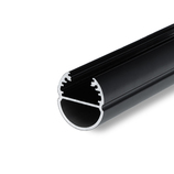 LED profile OVAL20 BC 3000 black painted /plastic bag