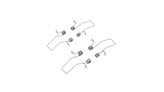 holder PHIL.v2 recessed spring inox /plastic bag [4pcs]