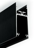 LED profile PIXY20-02 C7 2000 black anod. /plastic bag