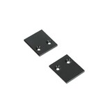 end cap PIXY20-02 metal black /plastic bag  [2pcs]