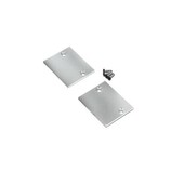 end cap PIXEL33-01 metal silver /plastic bag  [2pcs]