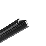 LED profile DIAGONAL14 F/TY 3000 black anod. /plastic bag