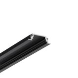 LED profile GROOVE14 EE7F/TY 2000 black anod. /plastic bag