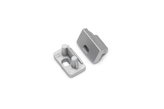 end cap SLIM8 with hole silver [20pcs]