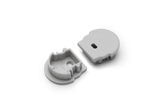 end cap UNI12 D with hole grey [20pcs]
