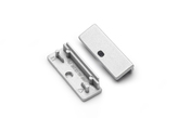 end cap WIDE24 with hole silver [20pcs]