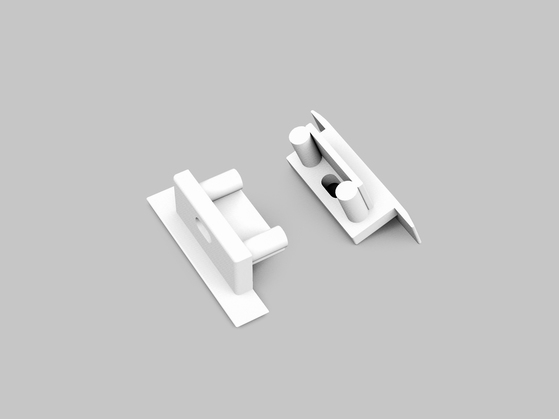end cap BEGTIN12 gen2 SQ with hole white [20pcs]
