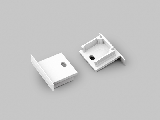 end cap SMART-IN16-BC3 with hole white [20pcs]