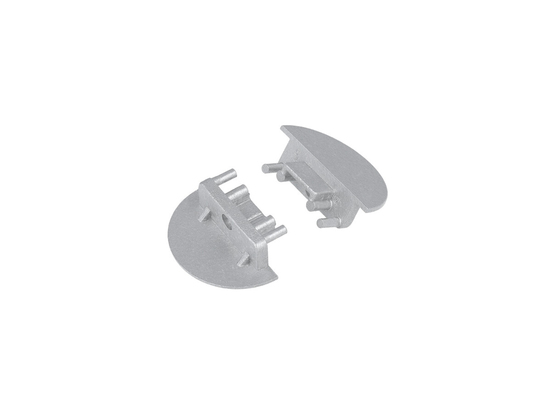 end cap GROOVE10 gen2 with hole silver [20pcs]