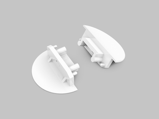 end cap GROOVE14 gen2 with hole white [20pcs]