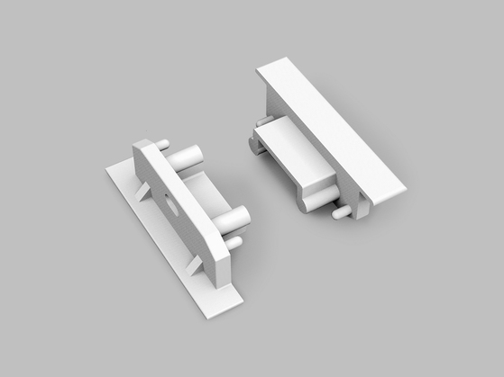 end cap GROOVE14 gen2 SQ with hole white [20pcs]