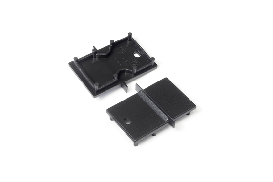 end cap LINEA-IN20-E7 with hole black [20pcs]