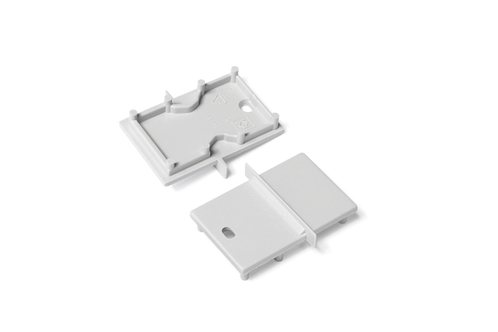 end cap LINEA-IN20-E7 with hole grey [20pcs]