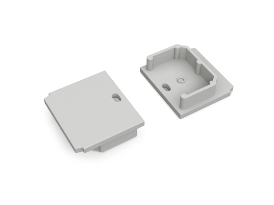 end cap LINEA-IN20 TRIMLESS with hole grey [20pcs]